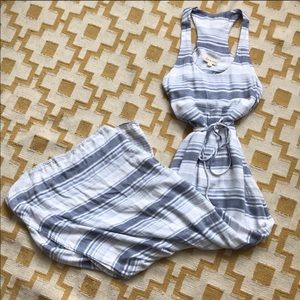 Anthropologie Cloth and Stone Striped Maxi Dress